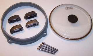 Gretsch Drum Shell Die Cast Hoop & Hardware Set for 6 Tom Gunmetal 