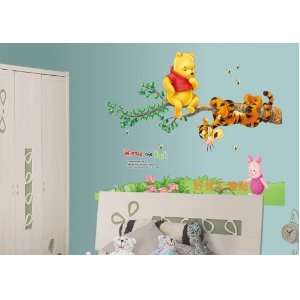  Winnie the Pooh & Tiger on the Tree Peel & Stick Nursery 