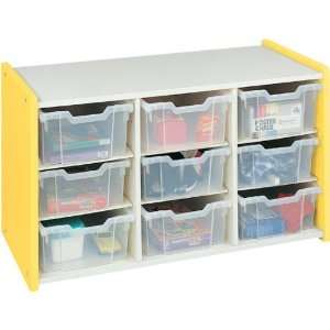  Preschool Bin Storage   Nine Compartments w/ Bins   41 1/2 