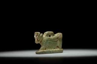 Ancient Egyptian Faience Apis Bull amulet  