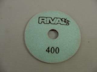 Rival Wet #400 Diamond Polishing Disc/Pads   10 Pieces (#1611X10 