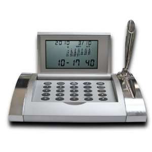   Executive Time Alarm Clock with Calculator  WR3688SL Electronics