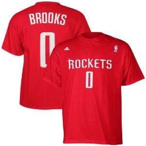  adidas Houston Rockets #0 Aaron Brooks Red Player T shirt 