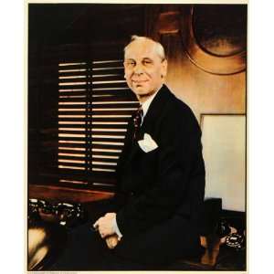 1938 Alfred P. Sloan Jr. GM Chairman Portrait Print   Original Print