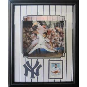 Andy Pettitte Autographed Framed Statue Backlit Shadow Box   Sports 