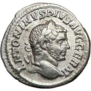  CARACALLA 217AD Quality Denarius SILVER Roman Coin ZEUS 