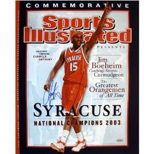 Carmelo Anthony Autographed Syracuse National Champions Sports 