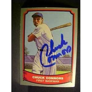 Chuck Connors Chicago Cubs #71 1988 Baseball Legends Signed Baseball 