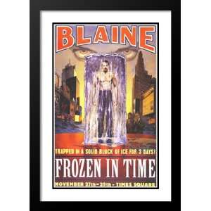 David Blaine Frozen in Time 32x45 Framed and Double Matted Movie 