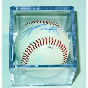 David Ortiz Autographed Signed Baseball & Case Boston Red Sox