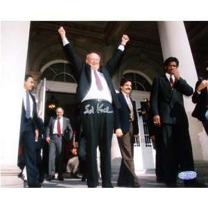 Ed Koch at City Hall with Arms Raised 8x10  Sports 