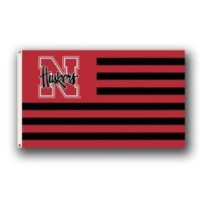  Nebraska Huskers 3x5 Flag   Multi Stripe, Catalog 