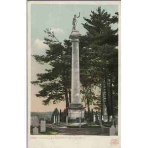  Reprint Burlington VT   Ethan Allen Monument 1900 1909
