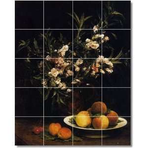Henri Fantin Latour Fruit Vegetables Shower Tile Mural 23  32x40 