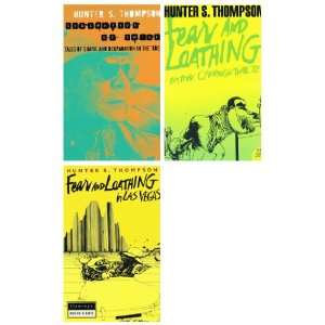  Hunter S Thompson books 3 books (Fear and Loathing in Las 