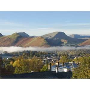  View Over Keswick to Catbells, Causey Pike, Robinson, Lake 