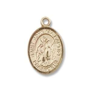  Gold Filled St. John the Baptist Pendant Gold Filled Lite Curb Chain