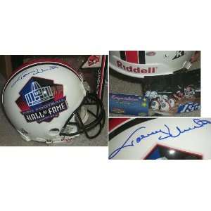 Johnny Unitas Signed Hall of Fame Riddell Rep Helmet