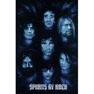 Spirits of Rock (Jim Morrison Jerry Garcia Kurt Cobain J Ramone Keith 