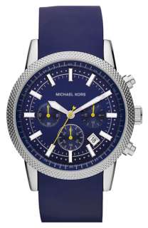 Michael Kors Chronograph Silicone Strap Watch  