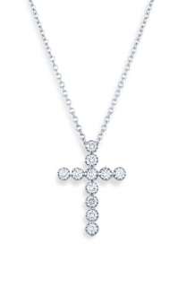 Kwiat Diamond Cross Pendant Necklace  