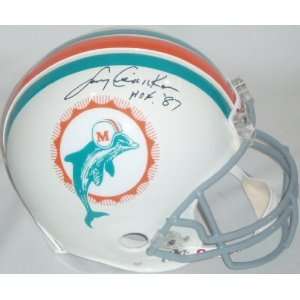 Larry Csonka Autographed Helmet   Authentic with 87 Inscription
