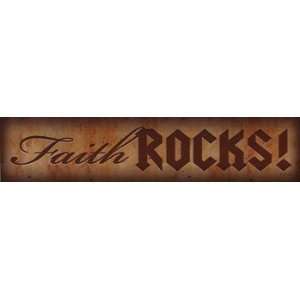    Faith Rocks   Poster by Lauren Rader (18x4)