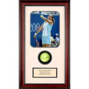 Lindsay Davenport Autographed Tennis Ball Shadowbox