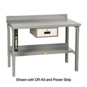  Little Giant® Workbench With Riser Shelf, Adj., 28 X 60 
