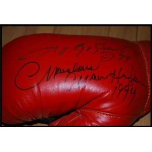 Marvin Hagler & Sugar Ray Leonard Autographed/Hand Signed Boxing Glove