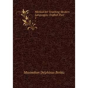   Modern Languages English Part. 1 Maximilian Delphinus Berlitz Books