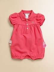  Ralph Lauren Infants Cotton Polo Bubble Romper