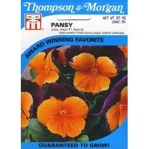  Thompson & Morgan 6883 Pansy Jolly Joker Seed Packet 