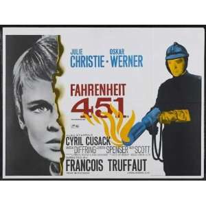  Fahrenheit 451 Poster B 30x40 Oskar Werner Julie Christie 