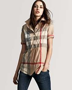 Burberry Brit Super Exploded Viole Check Shirt