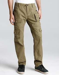 PRPS Goods & Co. Green Army Military Pants   Slim Fit  
