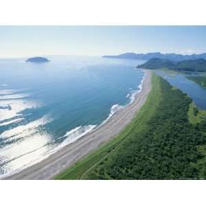  Scenic View of the Shore Along the Kamchatka Peninsula 