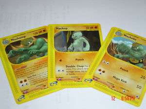 MACHOKE/MACHOP/MACHAMP~POKEMON e card/eREADER~GAMEBOY  