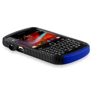 Black Blue Hard Case+Privacy LCD+Charger+Mount+USB For BlackBerry Bold 
