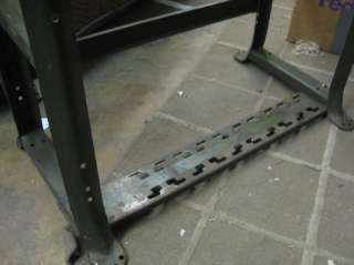 Antique Machine Age Industrial Table, Legs, Steel  