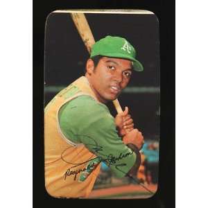 Reggie Jackson Signed Picture   1970 Topps Super Card PSA COA 