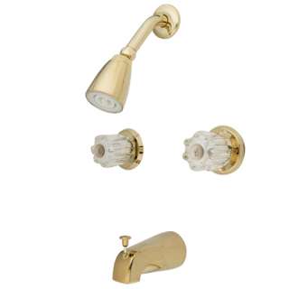   Polished Brass Shower and Bath Tub Bathtub Faucet Fixture KB142  