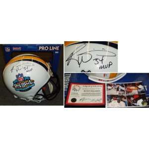 Ricky Williams Signed Pro Bowl Pro Helmet w/MVP  Sports 