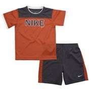 Nike Mock Layer Colorblock Tee and Shorts Set   Baby