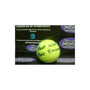 Roy Emerson Autographed/Hand Signed Tennis Ball