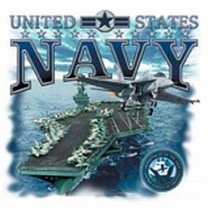 US NAVY MILITARY USN T SHIRT TEE 2 SIDED  