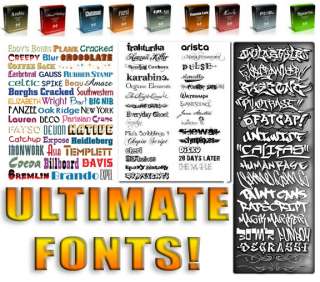 ULTIMATE Fonts Collection   Over 20,000 FONT DVD   TYPE  