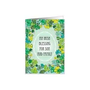 St. Patricks Day for Son & Family Card