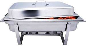   Stainless Steel Chafing Dish Server ~ Buffet Serving Food Tray Warmer