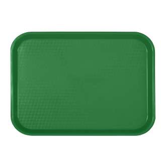 Fast Food Tray (1 Dozen)   Green Color 10.5 x 13.5 Thunder Group 